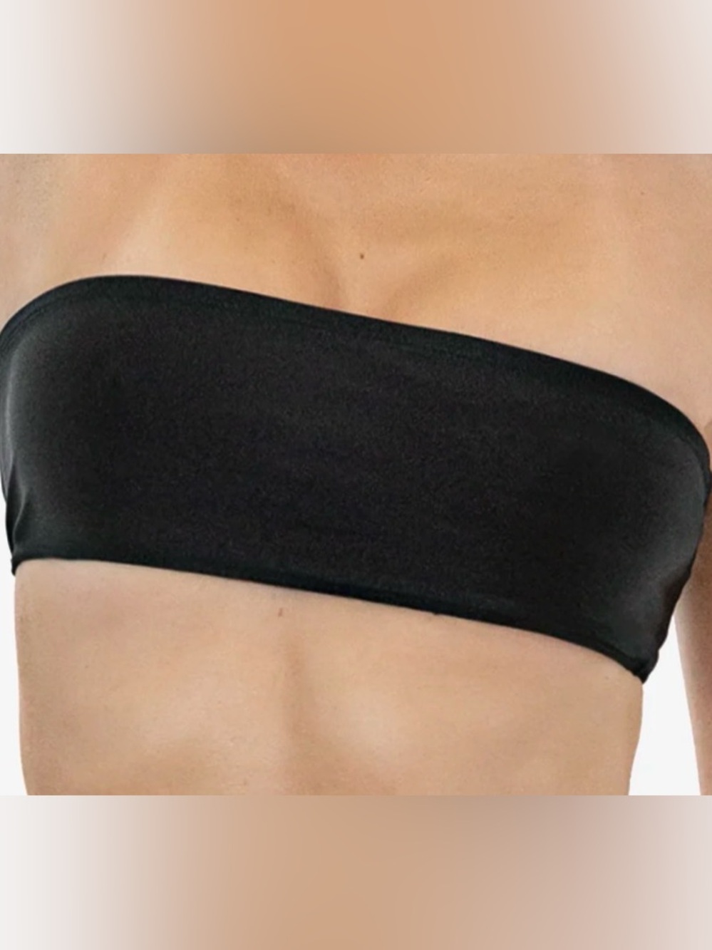 Los Angeles Apparel black bikini tube top medium